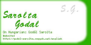 sarolta godal business card